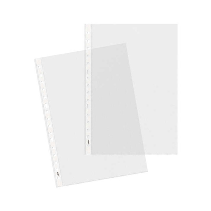 Dohe 100 Fundas Multitaladro con 16 Perforaciones - 100mm - Polipropileno Rugoso