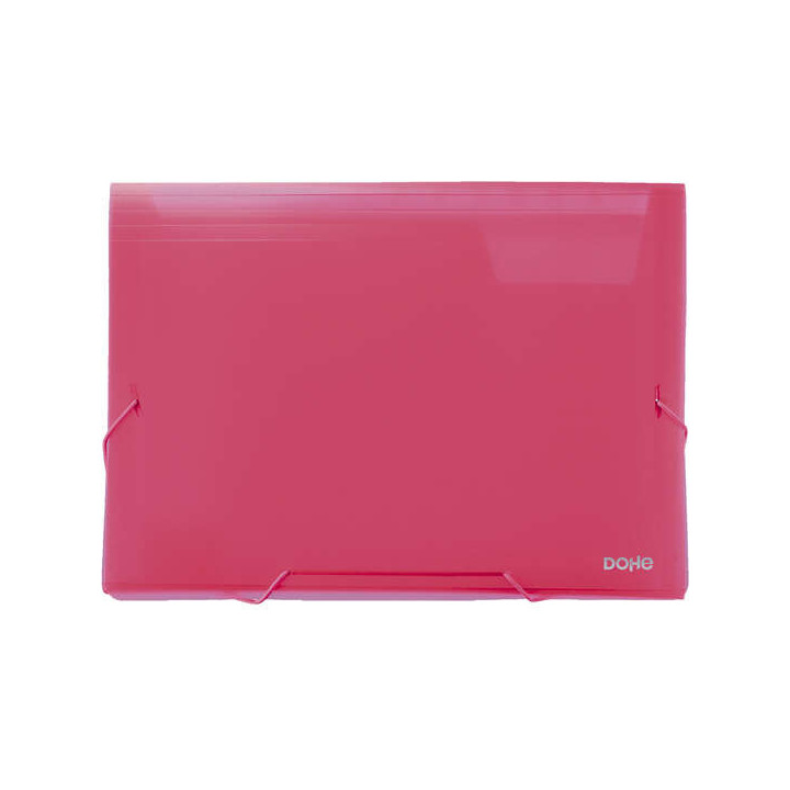 Dohe Clasificadores Acordeon de 13 Departamentos - Tamaño A4 Apaisado - Fabricados en Polipropileno Translucido de 700 Micras