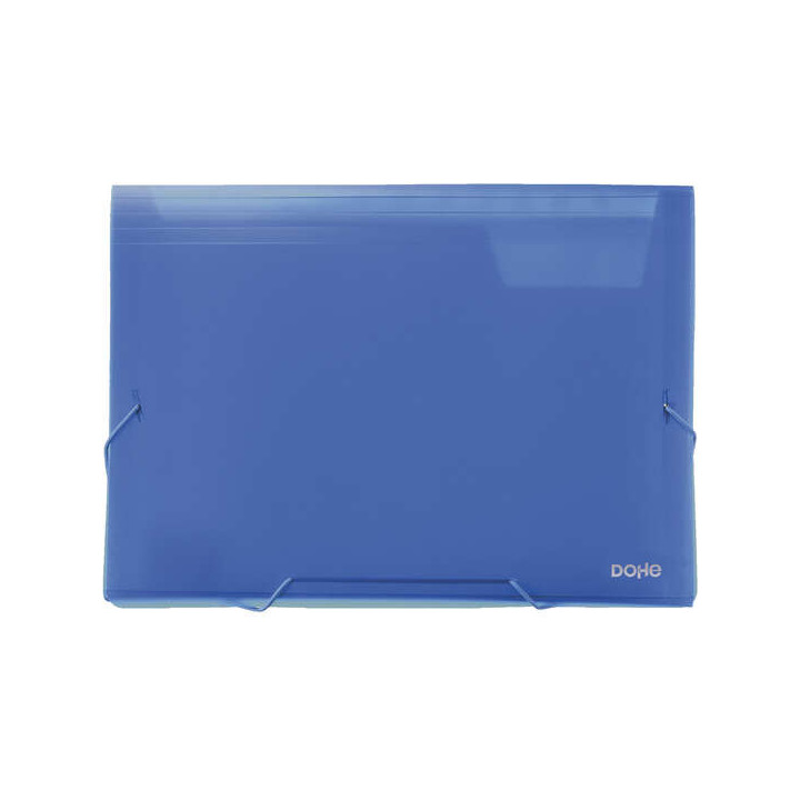 Dohe Clasificadores Acordeon de 13 Departamentos - Tamaño A4 Apaisado - Fabricados en Polipropileno Translucido de 700 Micras