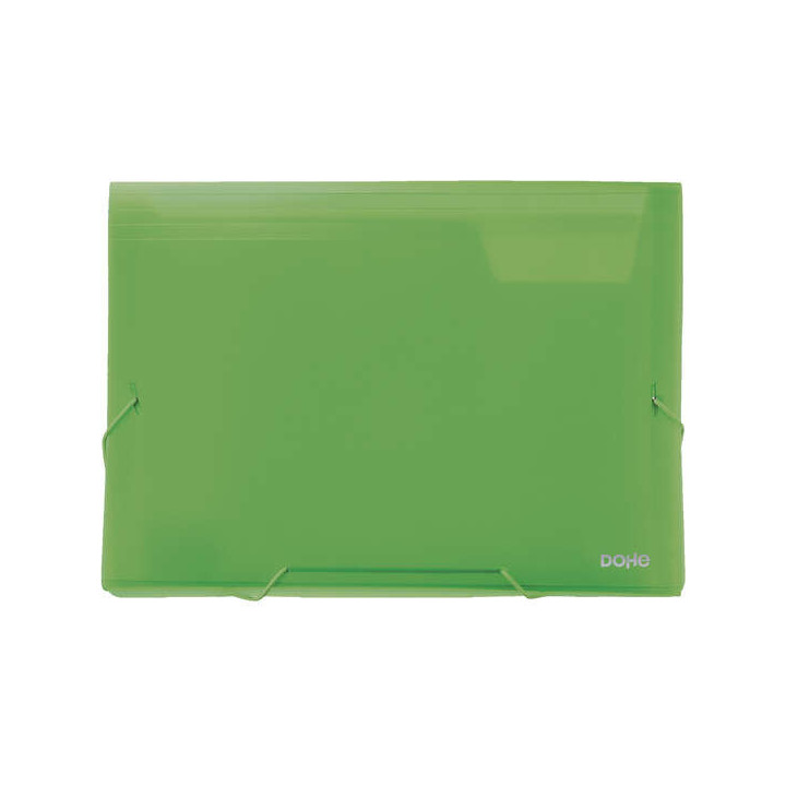 Dohe Clasificadores Acordeon de 13 Departamentos - Tamaño A4 - Fabricados en Polipropileno Translucido de 700 Micras - con Cie