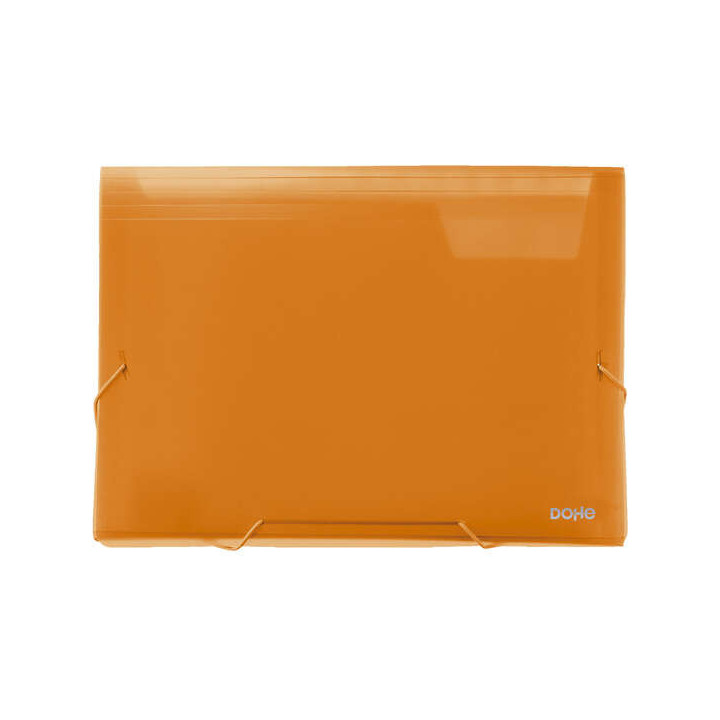 Dohe Clasificadores Acordeon de 13 Departamentos - Tamaño A4 Apaisado - Fabricados en Polipropileno Translucido de 700 Micras