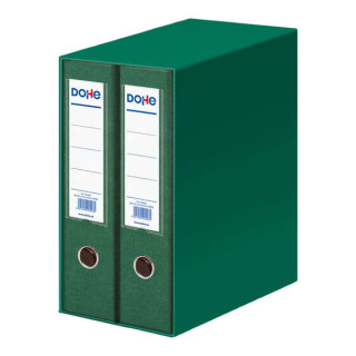 Dohe Modulo de 2 Archivadores A4 Lomo Ancho con Ollao y Rado - Carton Forrado con Polipropileno - Cantoneras Metalicas - Palanc