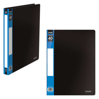 Dohe Carpetas con Fundas Din A4 - Tapa de Polipropileno Opaco - Bolsillo en Lomo - Fundas Transparentes Soldadas - Bolsa Indivi