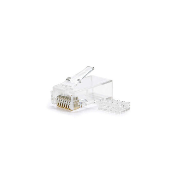 Nanocable Pack de 100 Conectores RJ45 8 Hilos Cat.6 - Color Transparente