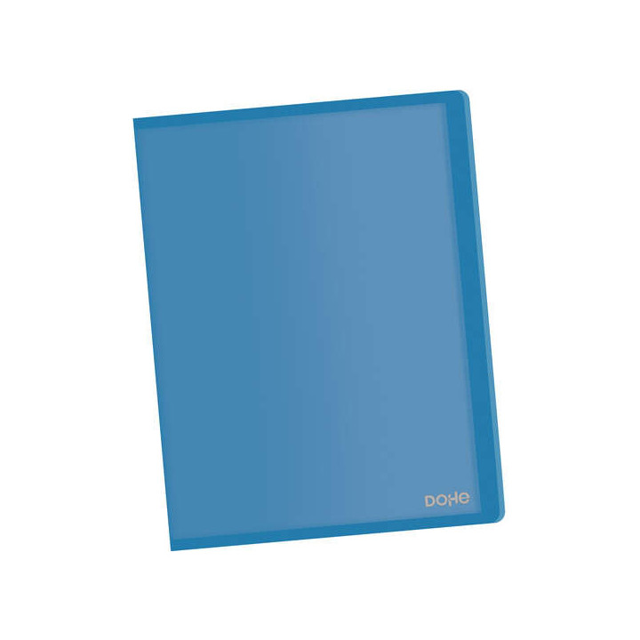 Dohe Carpetas con Fundas en Tamaño Din A4 - Tapa Flexible de Polipropileno Translucido - Fundas Transparentes Soldadas al Lomo