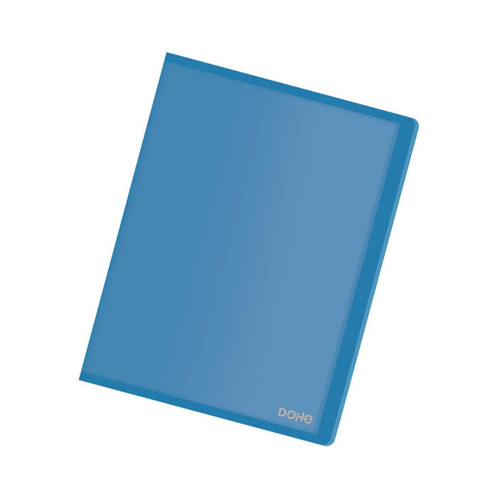 Dohe Carpetas con 40 Fundas en Tamaño A4 - Tapa Flexible de Polipropileno Translucido - Fundas Transparentes Soldadas al Lomo