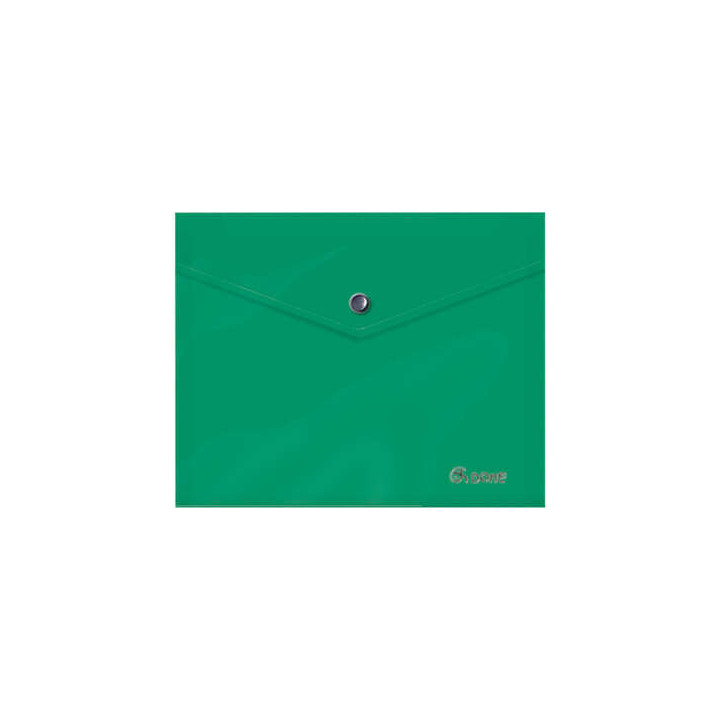 Dohe Sobre Portadocumentos A5 - Cierre de Broche - Polipropileno Opaco 150 Micras - Color Verde