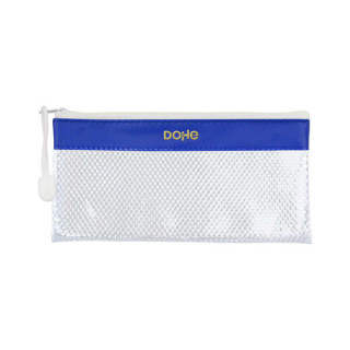 Dohe Bolsa Apaisada Tamaño 22x11cm - Fabricada en PVC - Resistente al Agua - Ideal para Viajes - Cierre de Cremallera - Banda