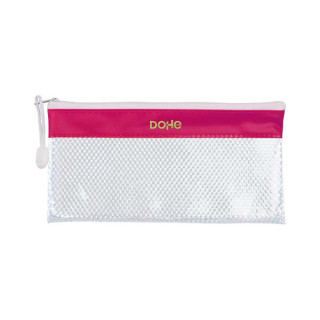 Dohe Bolsa Apaisada Tamaño 22x11cm - Fabricada en PVC - Resistente al Agua - Ideal para Viajes - Cierre de Cremallera - Banda