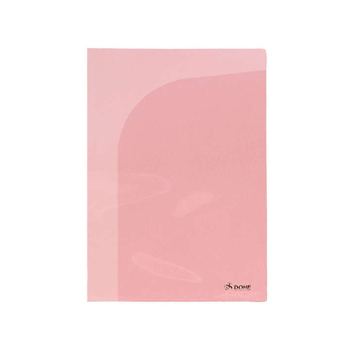 Dohe Dossier Doble de Dos Bolsillos Internos - Tamaño A4 - Fabricado en Polipropileno Translucido - Bolsas Interiores para Tar