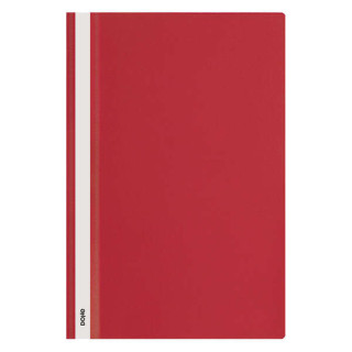 Dohe Dosier con Fastener de Polipropileno - Tamaño Folio - Cubierta Transparente y Trasera Opaca - Ideal para Organizar Docume