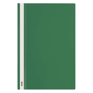 Dohe Dosier con Fastener de Polipropileno - Tamaño Folio - Cubierta Transparente y Trasera Opaca - Ideal para Organizar Docume