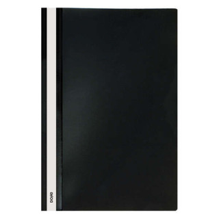 Dohe Dosier con Fastener de Polipropileno - Tamaño Folio - Cubierta Transparente y Trasera Opaca - Ideal para Organizar Docume
