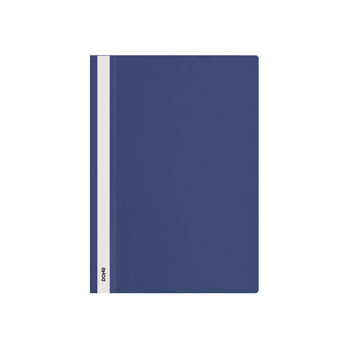 Dohe Dosier con Fastener - Tamaño A4 - Cubierta Transparente y Trasera Opaca - Fabricado en Polipropileno