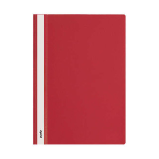 Dohe Dosier con Fastener de Polipropileno - Tamaño A4 - Cubierta Transparente y Trasera Opaca - Ideal para Organizar Documento