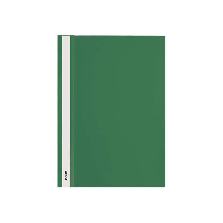 Dohe Dosier con Fastener de Polipropileno - Tamaño A4 - Cubierta Transparente y Trasera Opaca - Ideal para Organizar Documento