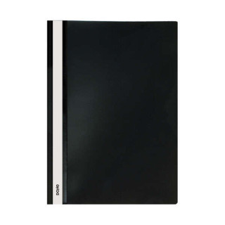 Dohe Dosier con Fastener de Polipropileno - Tamaño A4 - Cubierta Transparente y Trasera Opaca - Ideal para Organizar Documento