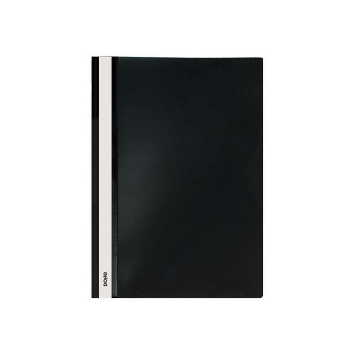 Dohe Dosier con Fastener de Polipropileno - Tamaño A4 - Cubierta Transparente y Trasera Opaca - Ideal para Organizar Documento