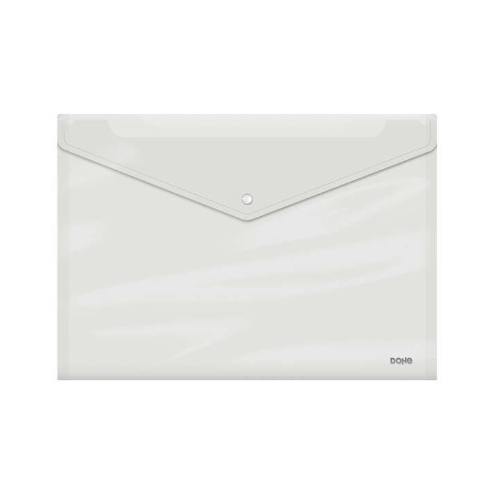 Dohe Sobre Portadocumentos A3 - Cierre de Broche - Polipropileno Cristal Transparente 150 Micras - Transparente