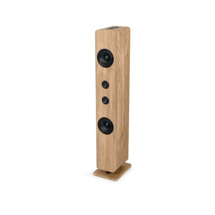 Thomson DS702 Torre de Sonido Luminosa Bluetooth- Potencia Musical 120W -  Color Madera