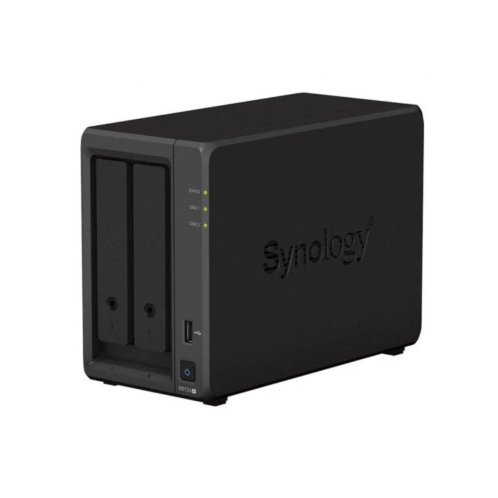 Synology DiskStation DS723+ Servidor de Almacenamiento NAS - Hasta 2 Unidades de Almacenamiento - Interfaz Soportado M.2