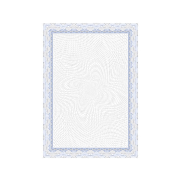 Apli Pack de 70 Hojas de Papel Certificado - Diseño Espiral - 115gr - Ideal para Certificados y Diplomas - Compatible con Impr