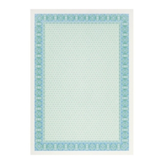 Apli Pack de 70 Hojas de Papel Certificado - Diseño Helico en el Marco - 115gr - Ideal para Certificados y Diplomas - Compatib