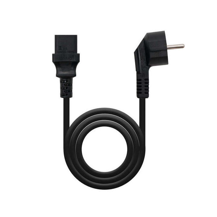 Nanocable Cable de Alimentacion CPU - Shucko CEE7 Macho a C-13 Hembra 5m - Color Negro