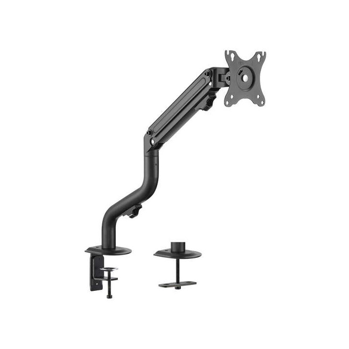 Aisens Soporte de Mesa ECO Contrapeso Giratorio e Inclinable para Monitor/TV 8kg (3 Pivotes - 1 Brazo) de 17-32 - Color Negro