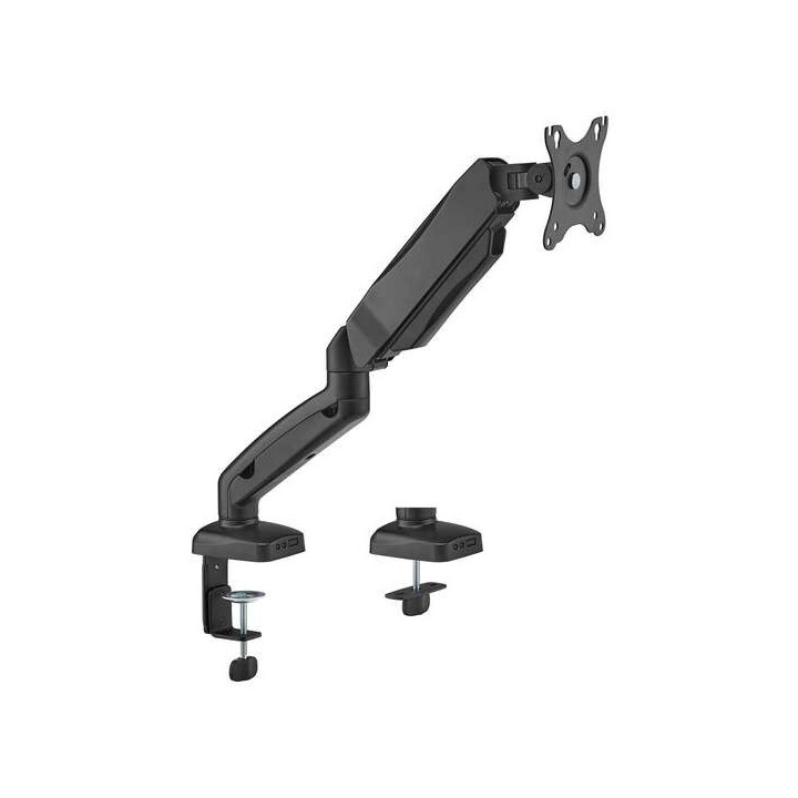 Aisens Soporte de Mesa PRO Contrapeso Giratorio e Inclinable para Monitor/TV 9kg (3 Pivotes - 1 Brazo) de 17-32 - Color Negro