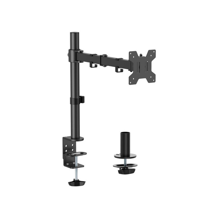 Aisens Soporte de Mesa Eco Giratorio e Inclinable para Monitor/TV 10Kg (3 Pivotes - 1 Brazo) de 17-32" - Color Negro
