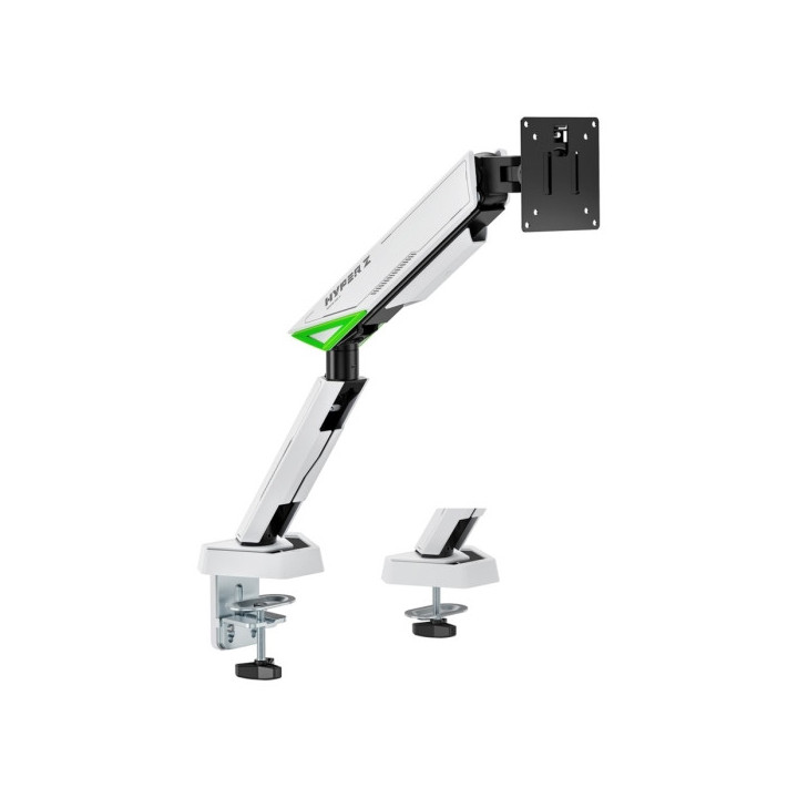 Aisens Soporte de Mesa Gaming Contrapeso Giratorio e Inclinable Para Monitor-TV 16kg - 3 Pivotes - 1 Brazo- 17"-49" - Color Bla