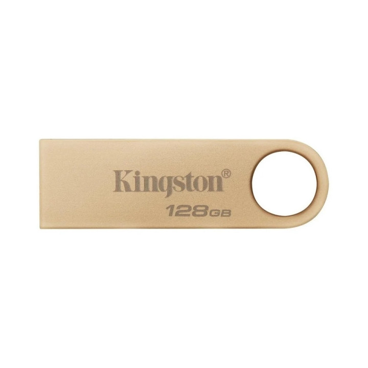 Kingston DataTraveler SE9 G3 Memoria USB-A 3.2 Gen 1 128GB - 220 MB/s en Lectura - Diseño Metalico - Color Oro (Pendrive)