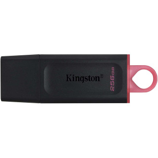 Kingston DataTraveler Exodia Memoria USB 256GB - USB 3.2 Gen 1 - Con Tapa - Enganche para Llavero - Color Negro (Pendrive)