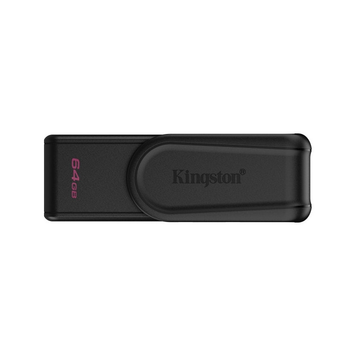 Kingston DataTraveler Exodia Memoria USB 64GB - USB 3.2 Gen 1 - Tapa Giratoria - Color Negro