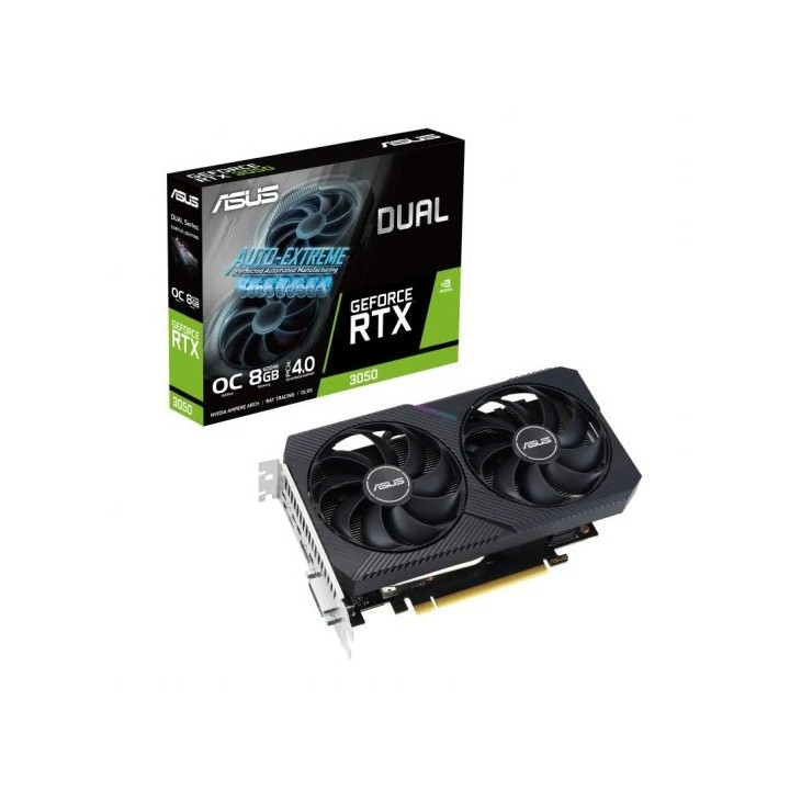 Asus Dual GeForce RTX 3050 V2 OC Edition Tarjeta Grafica 8GB GDDR6 NVIDIA - PCIe 4.0