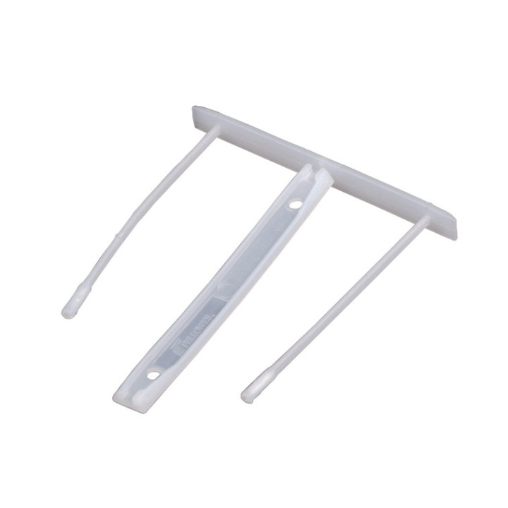 Bankers Box Pack de 100 Fastener de Plastico de 85mm - 2 Piezas de Polipropileno Reciclado Semirigido - Facilitador en El Trasp