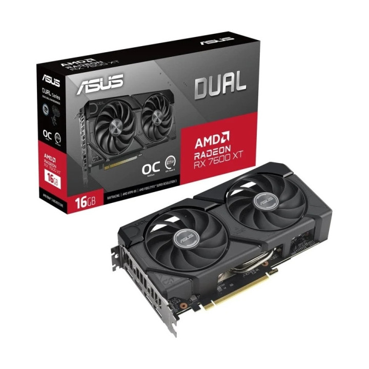 Asus Dual Radeon RX 7600 XT OC Edition Tarjeta Grafica 16GB GDDR6
