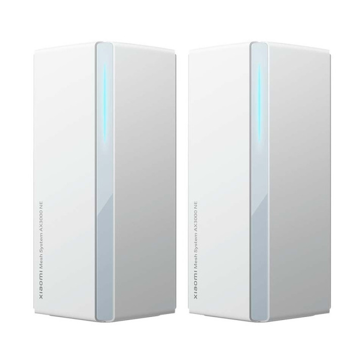 Xiaomi Sistema WiFi Mesh de 2 Unidades WiFi 6 AX3000NE Dual Band - Velocidad hasta 2978Mbps - 4 Puertos RJ-45