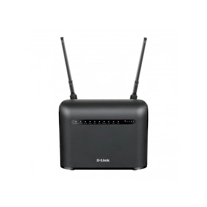 D-Link Router 4G LTE Cat4 WiFi AC1200 Dual Band - Velocidad hasta 1200 Mbps - 2 Antenas Externas - 3 Puertos RJ-45