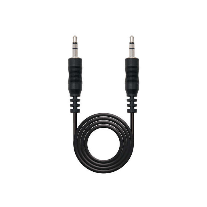 Nanocable Cable Audio Estereo Jack 3.5mm Macho a Jack 3.5mm Macho 3m - Color Negro