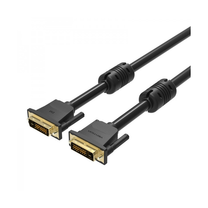 Vention Cable DVI-D Macho a DVI-D Macho - 1.5m - Color Negro