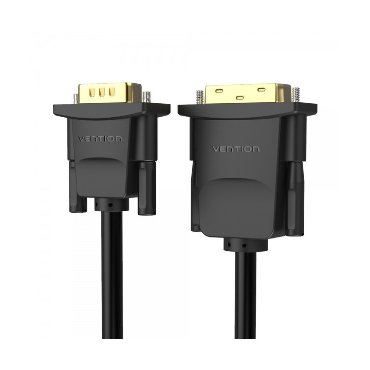 Vention Conversor DVI Macho a VGA Macho - 1m - Color Negro