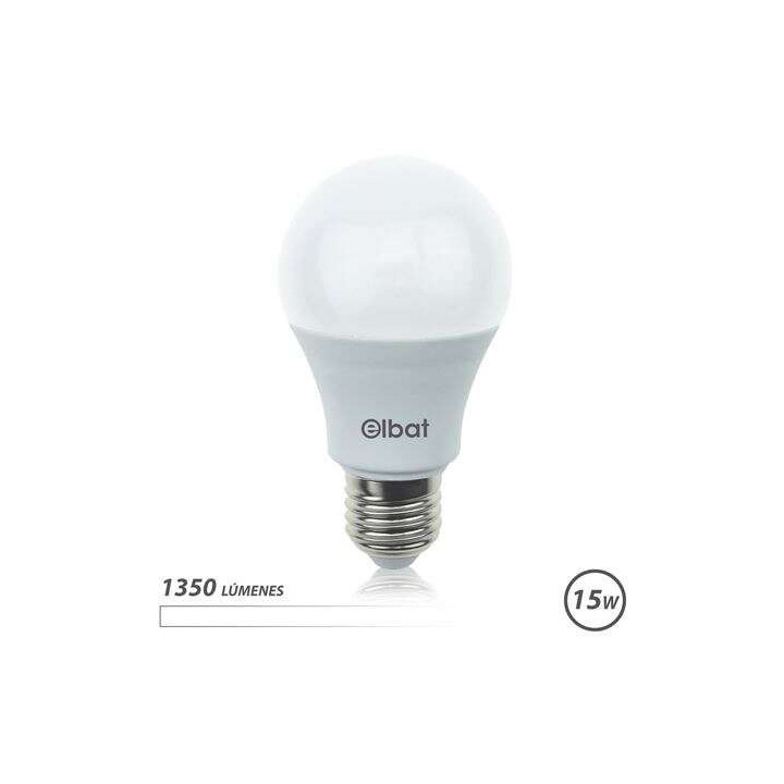 Elbat Bombilla LED A60 15W E27 1350lm - 4000K Luz Blanca