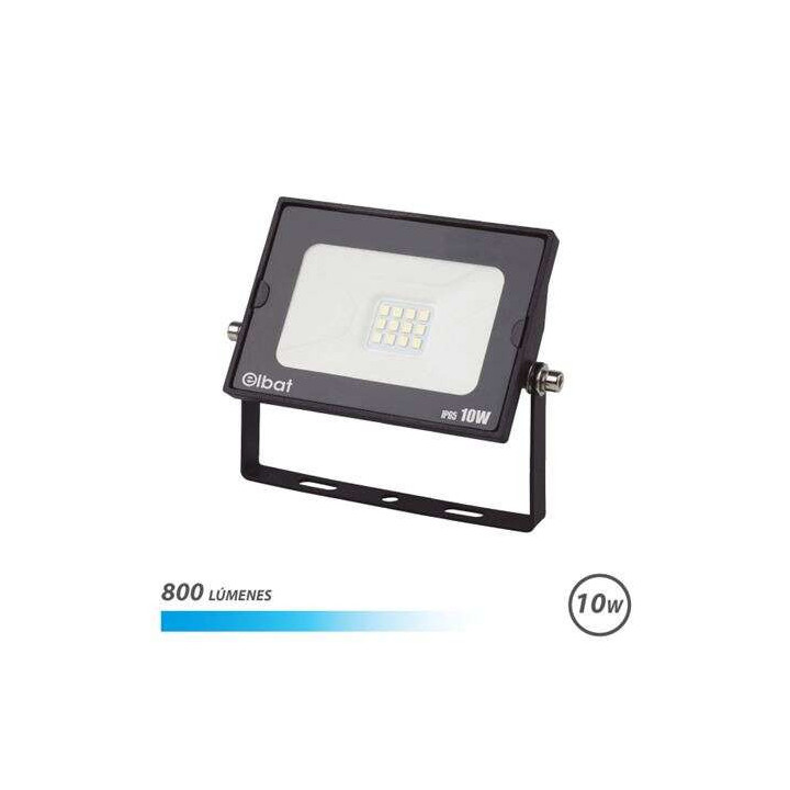 Elbat Foco LED Serie Super Slim 10W 800lm - 6500K Luz Fria - Apto para Exterior