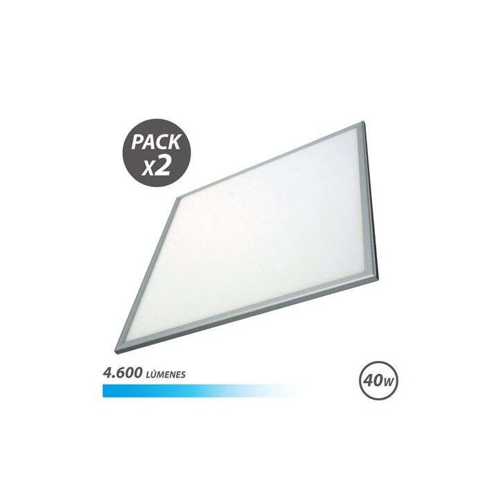 Elbat Pack 2 Paneles LED 60X60 40W 4600LM Luz Fria