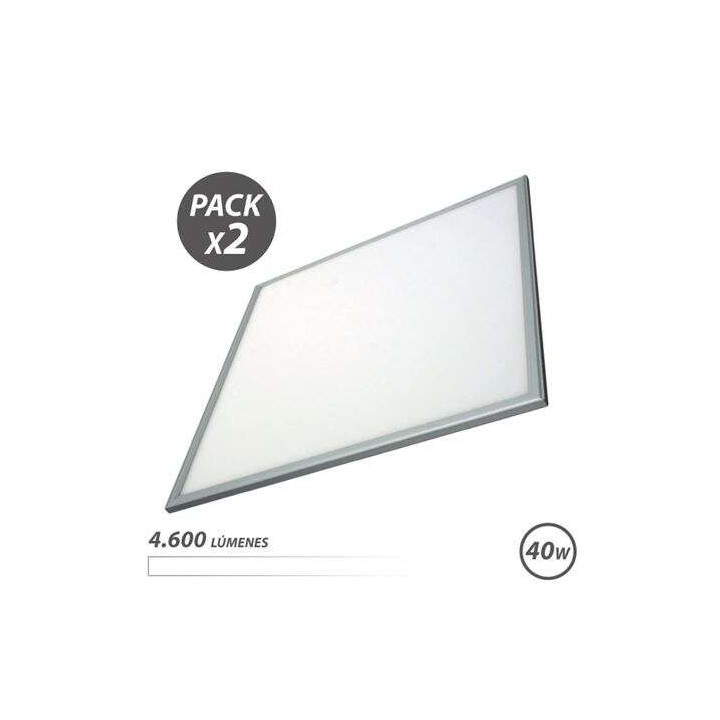 Elbat Pack 2 Paneles LED 60X60 40W 4600LM - Color Blanco