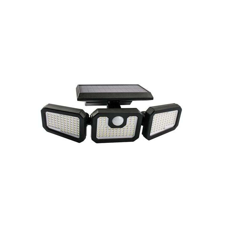 Elbat Foco Solar Triple - 800LM - Luz Fria 6500K - Sensor de Movimiento