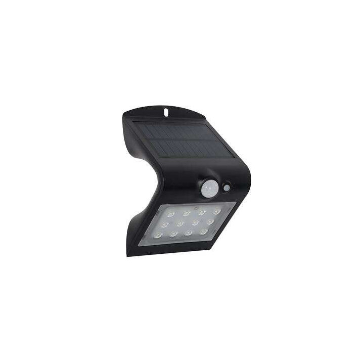 Elbat Aplique Led Solar Doble Iluminacion 1.5W - 220LM - Luz Fria 6000K - Luz Calidad 3000K - Sensor de Movimiento