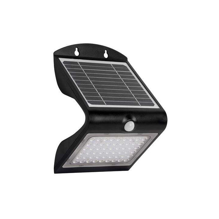 Elbat Aplique Led Solar Doble Iluminacion 4W - 500LM - Luz Fria 6000K - Luz Calidad 3000K - Sensor de Movimiento